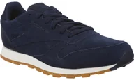 Buty sportowe damskie - Reebok CL Leather SG BS8949 granatowy - miniaturka - grafika 1