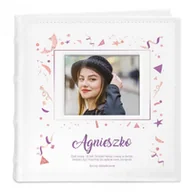 Albumy fotograficzne - NA Murrano Album mały z oknem nadruk dedykacja dla wnuczki 18 urodziny ALB-SO-WH-UV-034 - miniaturka - grafika 1