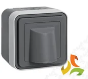 Wyłączniki światła i elektryczne - Hager BERKER W.1 Złącze kablowe IP55 szary 42563525 42563525/HAG - miniaturka - grafika 1