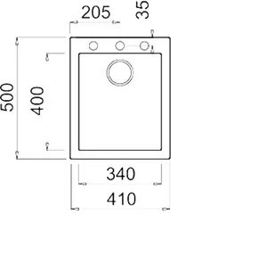 Teka FORSQUARE 34.40 TG 115230010 - Zlewozmywaki - miniaturka - grafika 5