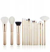 Pędzle do makijażu - Jessup T404 Alchemy Zestaw 15 pędzli golden/rose - miniaturka - grafika 1