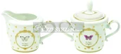 Cukiernice - Easy life nuova r2s KOMPLET - PORCELANOWA CUKIERNICA I MLECZNIK - ELEGANCE Motyle (1104 DOB) - miniaturka - grafika 1