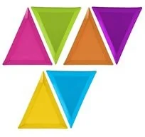 Party Deco Talerzyki trójkątne Potworki - 6 szt. TPP9 - Urodziny dziecka - miniaturka - grafika 5