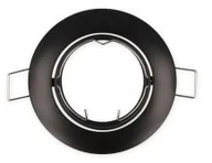 Oprawy, klosze i abażury - LED line Oprawa okrągła ruchoma, MR16/GU10 odlew czarna 249259 - miniaturka - grafika 1