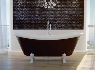 Besco Amelia wanna owalna Retro 190x77 + nogi złote #WKA-190W+ZL | - Wanny - miniaturka - grafika 5