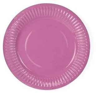 GoDan Talerzyki papierowe "Klasyczne", jasnoróżowe, 18 cm, 6 szt PF-TJJR7 - Naczynia i sztućce jednorazowe - miniaturka - grafika 2