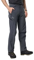 Spodnie sportowe męskie - Jack Wolfskin Męskie spodnie softshellowe Activate Thermic Pants Men szary hebanowy 94 1503601-6230094 - miniaturka - grafika 1