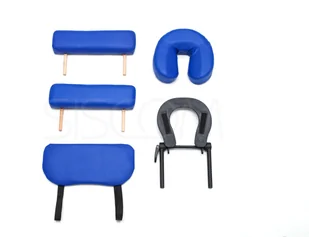 Bodyfit Stół łózko do masażu 2 segmentowe niebieskie XXL 579 Łóżko XXL - Stoły i łóżka do masażu - miniaturka - grafika 10