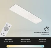 Lampy sufitowe - Briloner Modern LED paneel wit 100 cm incl. LED dim to warm - Ayda - miniaturka - grafika 1