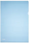 Koszulki na dokumenty - Herlitz akt Hülle A4 piramida, niebieski 50009107 - miniaturka - grafika 1