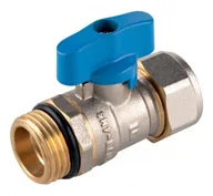 Zawory i kraniki - Ferro Zawór kulowy do rur 16x2mm, wkrętny 1/2 czerwony KNPEX16-BH - miniaturka - grafika 1