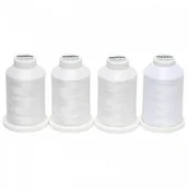 Pasmanteria - Madeira Zestaw nici do owerloków Madeira Aerolock 4 szt. białe Madeira 9118 / 8010 - miniaturka - grafika 1