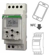 Programatory czasowe - F&F Zegar sterujący programowalny PCZ-521 tygodniowy PCZ-521 - miniaturka - grafika 1