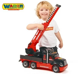 Wader QT MAMMOET Dźwig Ciężarówka Żuraw obrotowy 82cm 56771 - Samochody i pojazdy dla dzieci - miniaturka - grafika 2