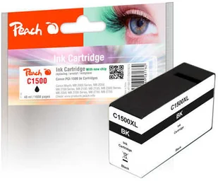 Peach Tusz zamiennik Peach black kompatybilny z PGI-1500 PGI-1500BK XL PI100-271 - Tusze zamienniki Peach Tusz zamiennik Peach black kompatybilny z PGI-1500 PGI-1500BK XL PI100-271 - Tusze zamienniki - miniaturka - grafika 1