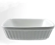 Naczynia żaroodporne - Home naczynie do zapiekania kwadratowa, 16 x 16 x 4 cm, ceramika, biała - miniaturka - grafika 1