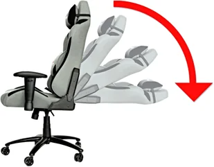 E-Blue Fotel E-BLUE Red Fighter C3 Szary - Fotele gamingowe - miniaturka - grafika 7