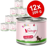 Mokra karma dla kotów - Feringa karma mokra dla kociąt, 12 x 200 g - Kurczak i królik i z ziemniakami i mniszkiem lekarskim - miniaturka - grafika 1
