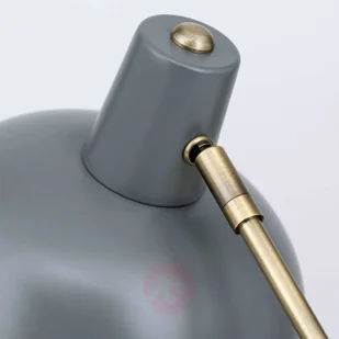 Orion Klasyczny wygląd lampa stołowa Fedra szara - Lampy stojące - miniaturka - grafika 5