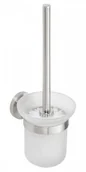 Akcesoria do wc - Nordaqua Szczotka WC naścienna stal nierdzewna szczotkowana/mleczne szkło X-STEEL XS301 - miniaturka - grafika 1
