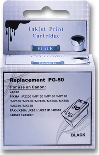 JetWorld Tusz Czarny CANON PG 50 zamiennik 0616B001 JWI-C50BN - Tusze zamienniki - miniaturka - grafika 2