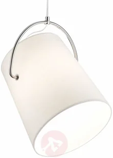 Trio Leuchten Odchylany, tekstylny klosz lampa wisząca Meran - Lampy sufitowe - miniaturka - grafika 3