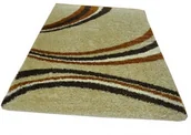 Dywany - DYWAN SHAGGY FATIMA 180x270cm BEŻ-BRĄZ PASY - miniaturka - grafika 1