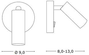 Ideal Lux Lampa Ścienna Page Ap1 Round Bianco 142586 Średnica 9,0 142586 - Lampy ścienne - miniaturka - grafika 2