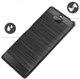Sony Braders Elastyczne etui pokrowiec Carbon Case do Xperia 10 niebieski - Etui i futerały do telefonów - miniaturka - grafika 7