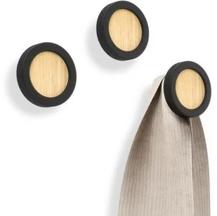 Umbra b.v. Wieszak HUB 3 czarny / naturalny - Wieszaki i stojaki - miniaturka - grafika 5