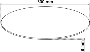 Blat stołu szklany okrągły 500 mm - Blaty meblowe i parapety okienne - miniaturka - grafika 6