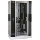 Kabiny z hydromasażem - Prostokątna kabina z hydromasażem 125x90 cm MO-09938B MO-09938B - miniaturka - grafika 1