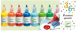 Djeco Farby plakatowe 8 kolorów - Przybory szkolne - miniaturka - grafika 2