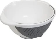 Sitka - NoName durszlak miseczka 2 w 1 25 cm 3,5 litra PP biały/szary twm_458155 - miniaturka - grafika 1