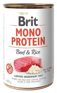 Brit Mono Protein Beef & Rice puszka 400g - Mokra karma dla psów - miniaturka - grafika 2