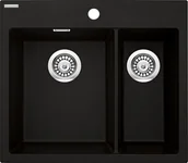 Zlewozmywaki - Deante Zlewozmywak granitowy Eridan 1,5-komorowy bez ociekacza ZQE_G503 - miniaturka - grafika 1