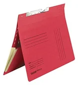 Teczki i skoroszyty - FALKEN Skoroszyt zawieszany wahadłowy Falken Pendular 50 szt. czerwony A4 tektura z recyklingu dokumenty wpinane od góry szczeliny indeksowe i kieszeń. Wyprodukowano w Niemczech Ceryfikat Błękitny Anioł 15033804 - miniaturka - grafika 1