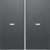 Systemy inteligentnych domów - Berker Hager Hager KNX easy K.1/K.5 antracyt Klawisz z soczewką do modułu przycisku 2-krotnego B_80960385 - miniaturka - grafika 1