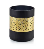 Świeczniki - Lumarko Lumarko Świecznik Śr.10xh:12,5cm Rita Black HTID1094 Mondex - miniaturka - grafika 1