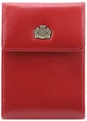 Etui na dokumenty i karty - Wittchen Etui na karty skórzane z herbem rozkładane 10-2-011-3 - miniaturka - grafika 1