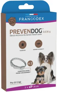 Zolux FRANCODEX Obroża biobójcza PREVENDOG 35 cm dla bardzo mał FR179190 - Obroże dla psów - miniaturka - grafika 3