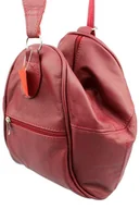 Torebki damskie - Magre (PL) Plecak Skórzany (PL) Jowita Skóra Naturalna Licowa Buraczkowy - miniaturka - grafika 1