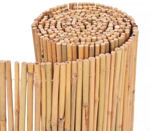 vidaxl Ogrodzenie z bambusa, 500 x 50 cm - Ogrodzenia - miniaturka - grafika 3