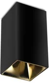 Oprawy, klosze i abażury - v-tac Oprawa Sufitowa V-TAC GU10 Kwadrat Natynkowa Czarny+Złoto 74x74x140mm VT-882 - miniaturka - grafika 1
