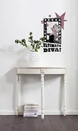 Naklejki na ścianę - Komar Deco naklejki "Ultimate Diva", 1 sztuki, szary/czarny, 14003H - miniaturka - grafika 1