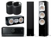 Kino domowe - Yamaha RX-V4A + NS-555 / NS-C444 / WX-021 Czarny - miniaturka - grafika 1