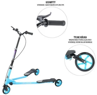 Nils Extreme FL145 BLUE FLIKER HULAJNOGA - Hulajnogi - miniaturka - grafika 3