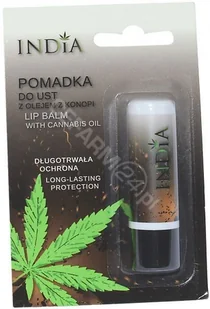 India Pomadka do ust z olejem z konopii 3,8 g - Balsamy do ust - miniaturka - grafika 2