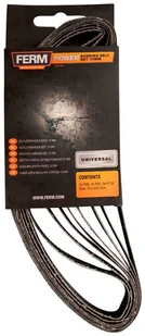 Ferm Papier ścierny pas zestaw wielkość ziarna 40 80 120 DxS) 455 mm x 10 mm EFA1003 1 zest - Materiały ścierne - miniaturka - grafika 3