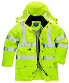 Odzież robocza - Portwest Ostrzegawcza ochronna kurtka Traffic 7 in 1, żółty S427YERS - miniaturka - grafika 1